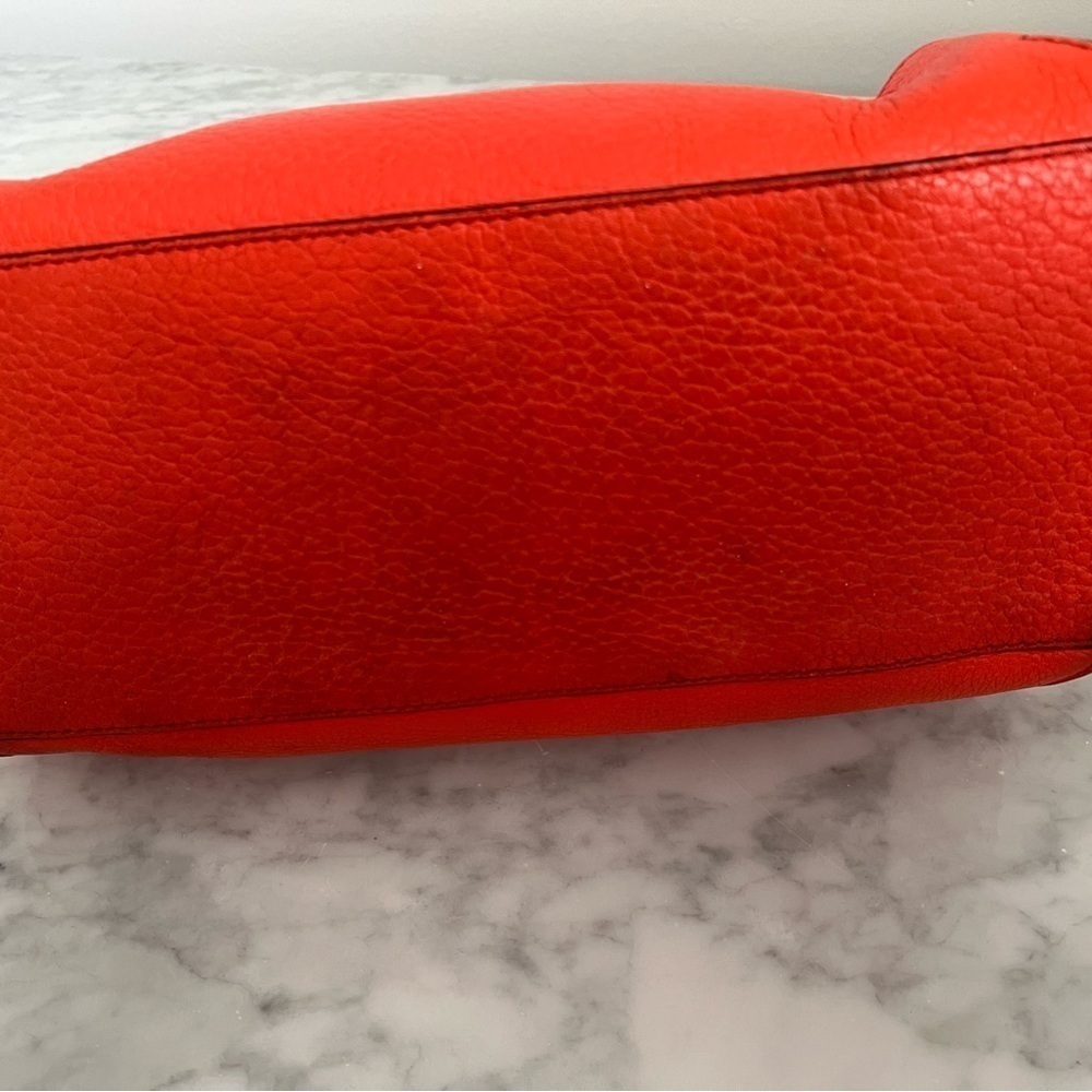 EUC Kate Spade New York Southport Ave Flame Pebble Leather Stevie Handbag - Picture 10 of 14